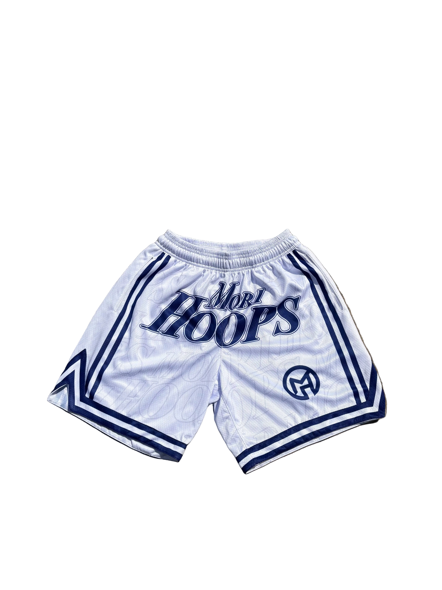 MH white+blue shorts