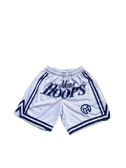 MH white+blue shorts